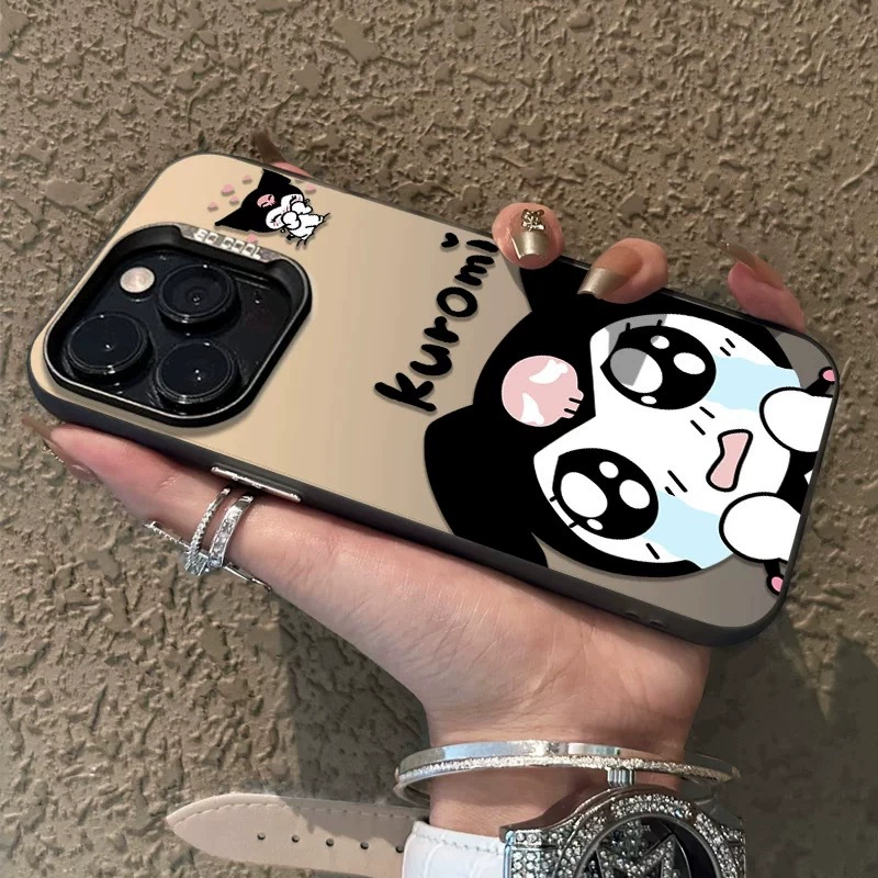 Kuromi подходит для Apple 15 цвет серебро корпус iPhone14pro креативный 13/11promax заморозка защитный случай
