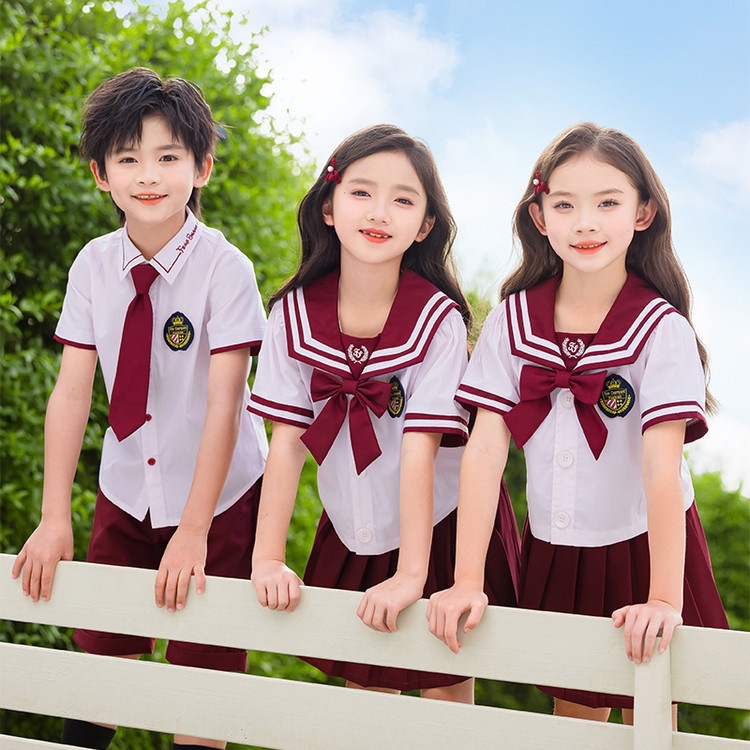 幼儿园园服夏装英伦风毕业拍照服小学生61合唱演出服诗歌朗诵服