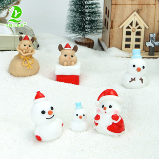 New Christmas decorations small ornaments doll desktop car center console ornaments resin crafts