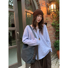 【特价不退不换】原120元设计感镂空V领毛衣255200