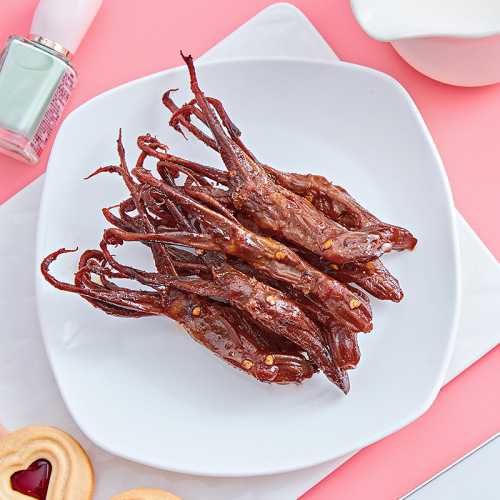 Zhou Hei Ya Duck tongues 60g marinated spicy sweet snack Wuhan specialty snack cooked food wholesale duck meat supermarket wholesale