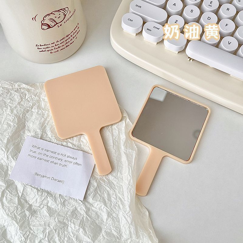 Inswind espejo plegable soporte de teléfono móvil espejo de maquillaje dormitorio de estudiantes de escritorio espejo de vestir viaje portátil