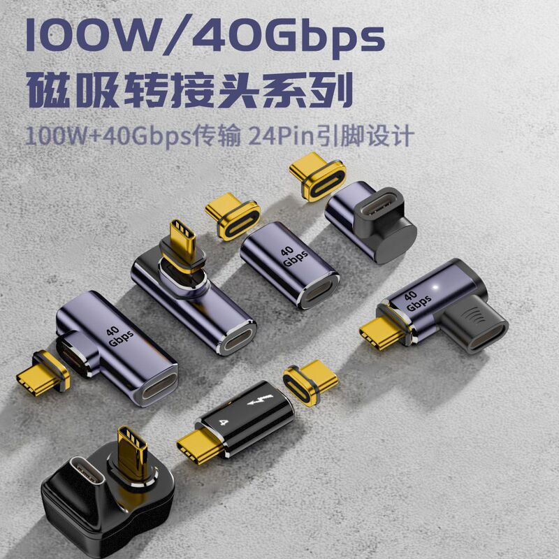 Suitable for Thunderbolt 3 Full-Function Adapter, New Type-C Magnetic Adapter, Usb4.0