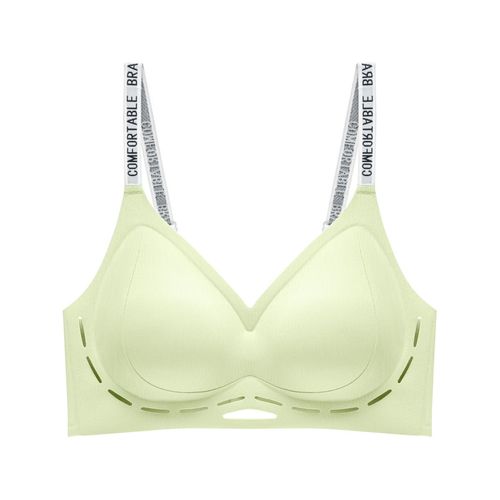 Hemp Manbo Invisible Bra for Women, Wireless, No Cup Bra for Small Breasts, Push-Up and Enhancing, Slim Fit, Side Breast Support, Anti-Sagging Underwire Bra