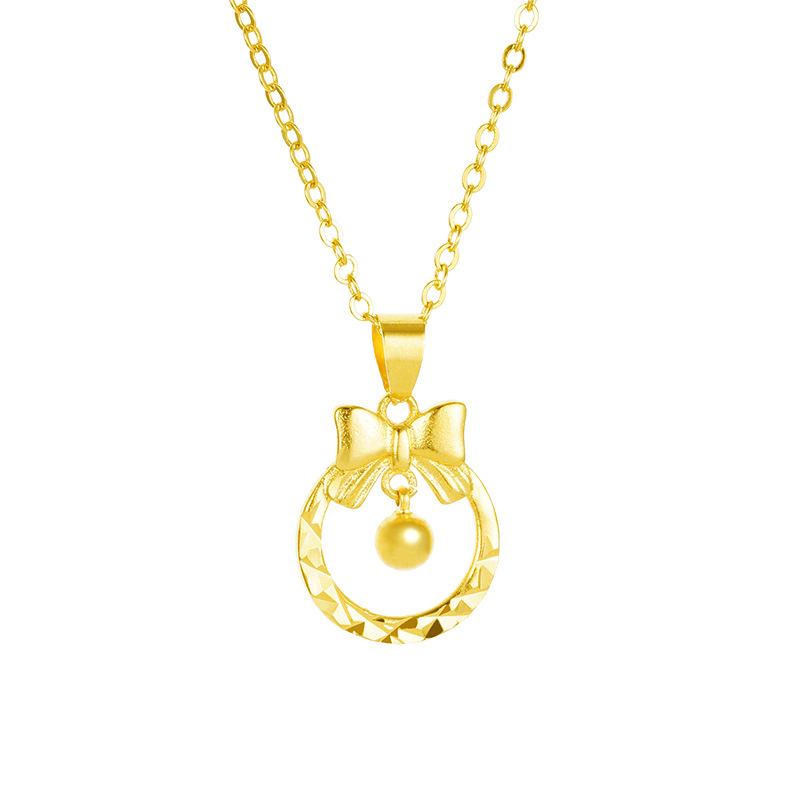 Princesa en la carrera arco campana colgante lindo todo partido donut nicho dulce DIY joyería Vietnam arena oro