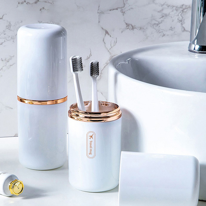 Wholesale ins style travel storage toothbrush wash cup bathroom portable toothbrush cup travel toothbrush wash cup