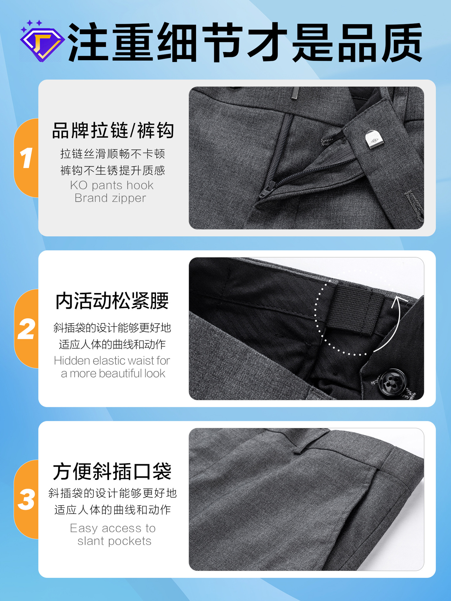 Trajes de hombre trajes casuales de hombre chaqueta de cuello plano trasero abertura de dos botones gris ropa de trabajo formal
