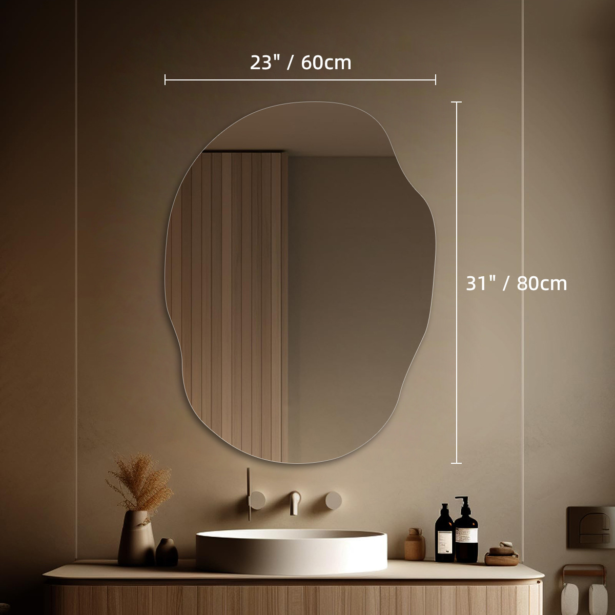 Comercio exterior papa forma especial inteligente led espejo de maquillaje colgante de pared dormitorio tocador espejo de baño pared colgante con luz Amazon