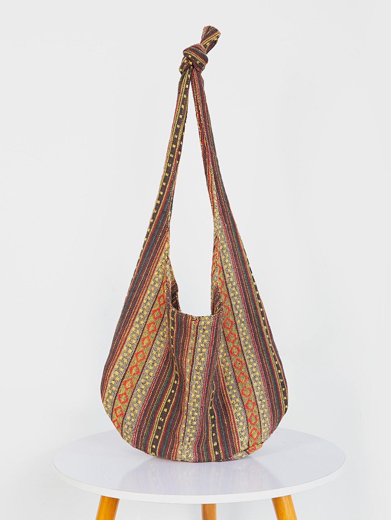 Guangzhou Hanfeng Damen-Einschulter-tragbare Baumwoll- und Hanf-Canvas-Jacquard-Freizeittasche_voghion.com
