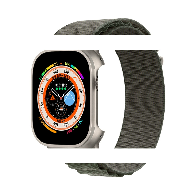 The new model is suitable for AppleWatch Ultra strap 6/7/8/SE nylon woven Apple alpine back ring strap