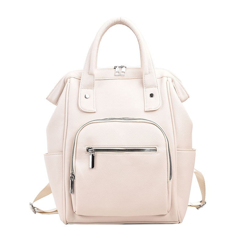Forår 2024 Urban Minimalistisk Daglig Matchende PU Dame Rygsæk_voghion.com