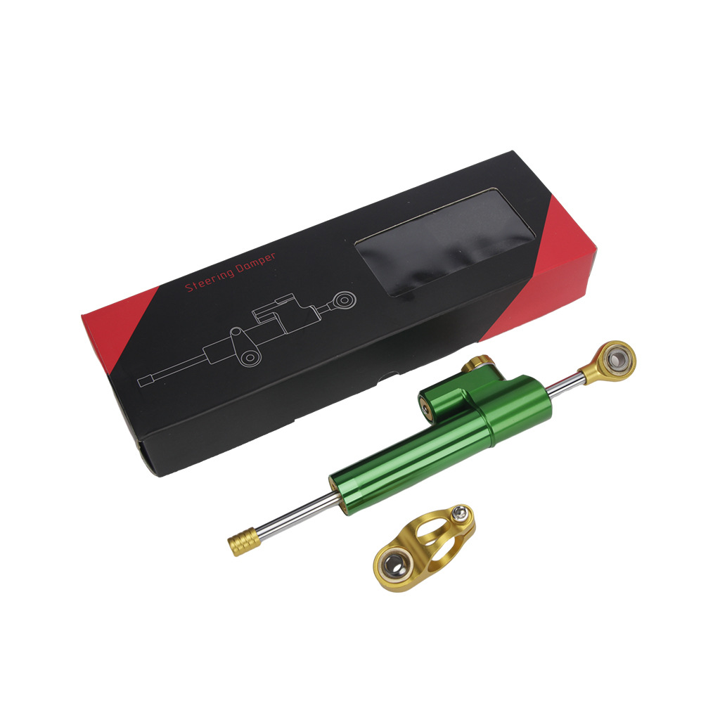 Universal Cross-Border Motorcycle Cnc Aluminum Alloy Modified Steering Damper Stabilizer Direct from Manufacturer Titanium Version
