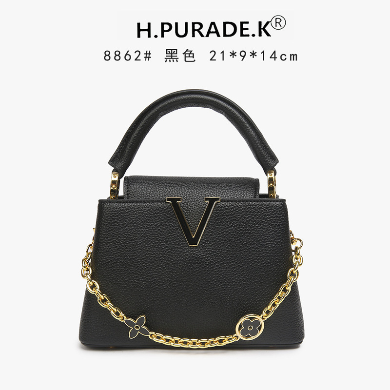 Cross-Border Aliexpress Amazon Self-Operated Wholesale Factory New Commuter Handbag Chain Women's Bag Crossbody Bag Capu