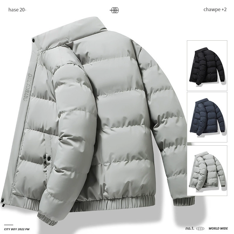 Новая зимняя хлопчатобумажная одежда тенденция короткая хлопчатобумажная мужская хлопчатобумажная одежда толстая мужская хлопчатобумажная куртка зимняя одежда