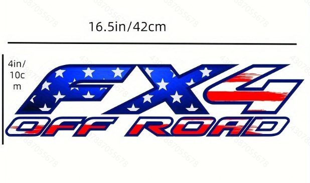 Amazon nuevo FX4 coche pegatinas 4X4 OF ROAD venta caliente pegatinas impermeables