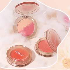 WODWOD輕彩雅韻漸變腮紅雙色膨脹色立體腮紅氛圍感一盤多用綜合盤