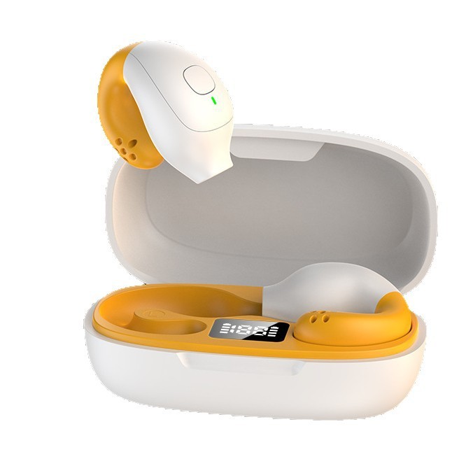 R18 Bluetooth ヘッドセット イヤークリップ ヘッドセット ランニング ワイヤレス伝導 痛みのない耳 長いバッテリー寿命 デジタル ディスプレイ 音楽通話|undefined