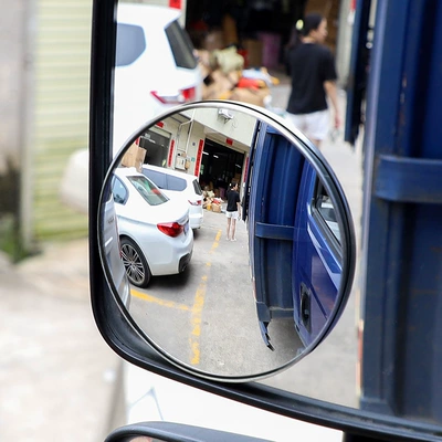 Rearview Mirror Small Round Mirror: Large field of view rear view auxiliary mirror