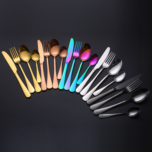 Stainless Steel 1010 Series Western Tableware Cross-border Amazon Steak Knife Fork Spoon 24-Piece Gift Box Set