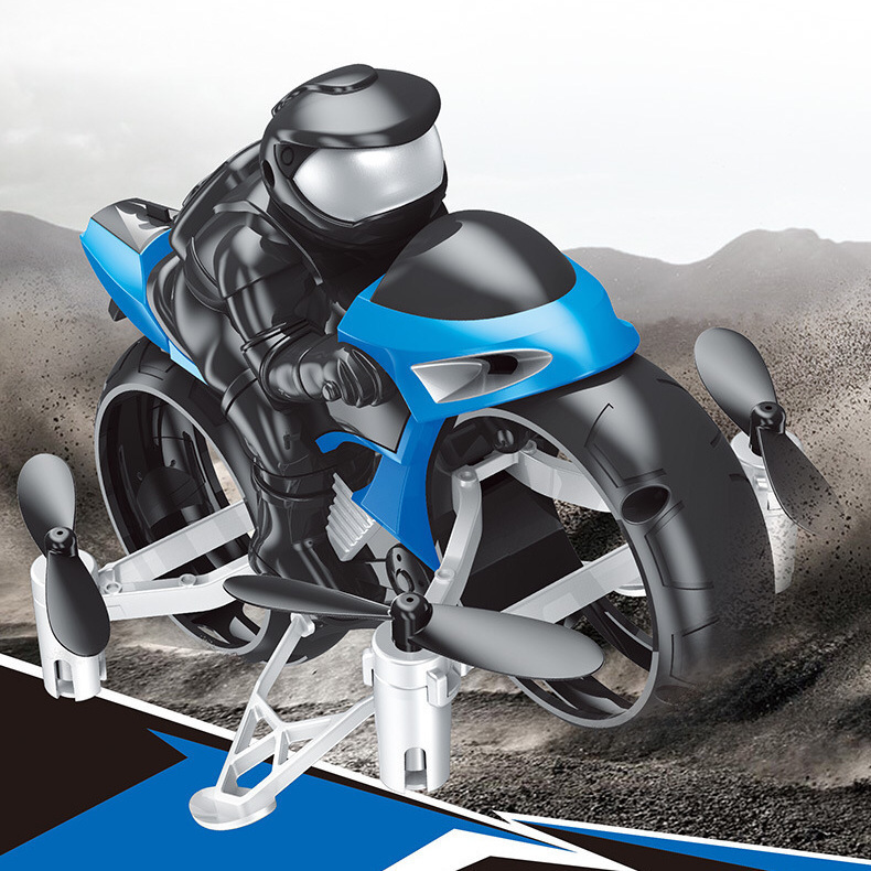 Remote Control Flying Motorcycle Toy Dual-Mode Quadcopter Toy Stunt Flying Land and Air Amphibious Drone Remote Control Flying Motorcycle Toy Dual-Mode Quadcopter Toy Stunt Flying Land and Air Amphibious Drone
