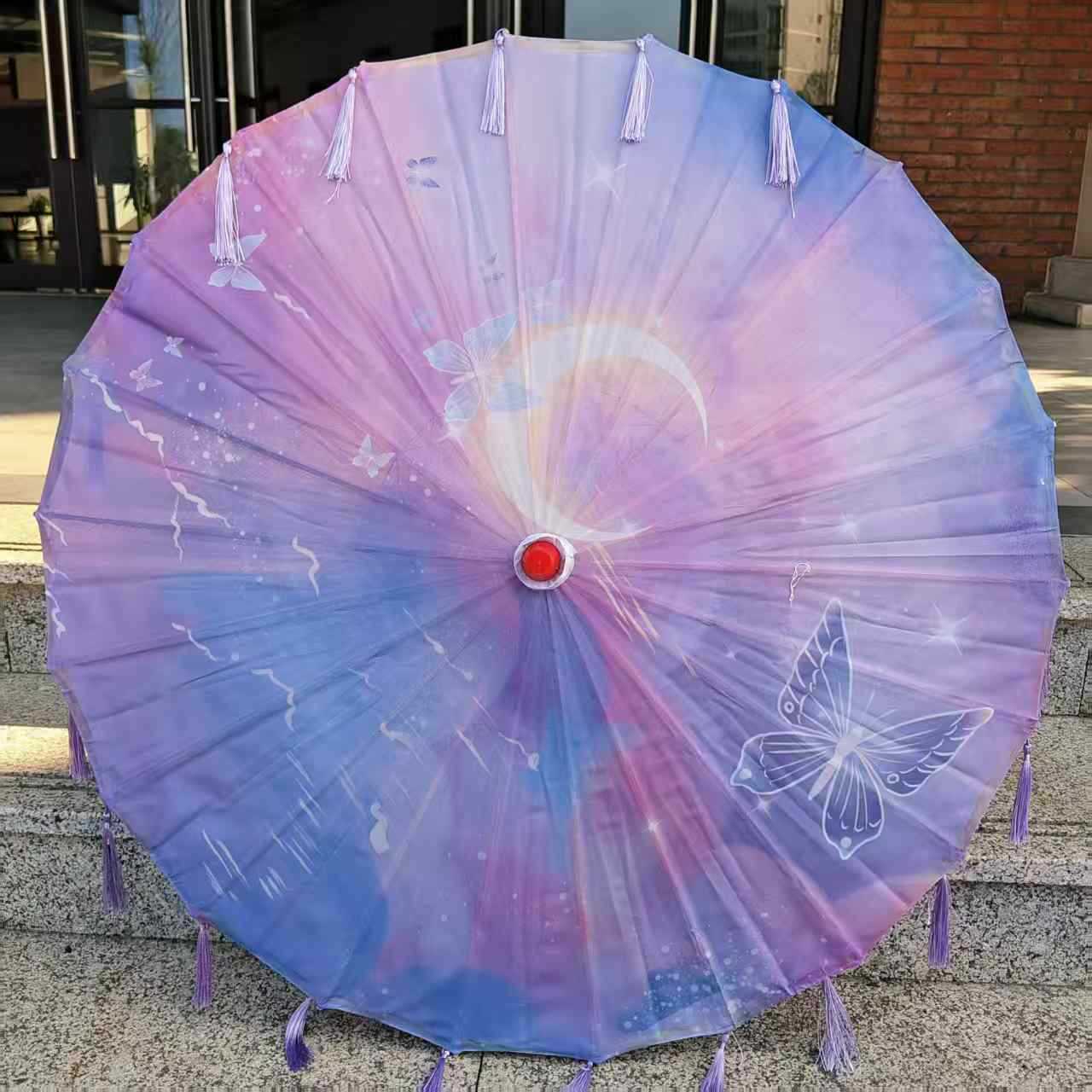 보라색 나비와 보라색 술