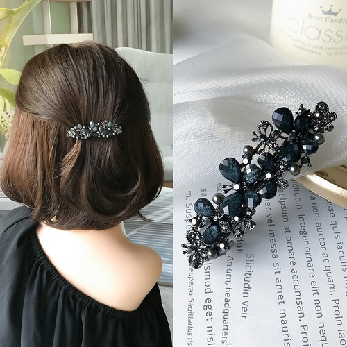 Korean-style headwear and hair accessories for women, butterfly pearl spring hair clip, adult elegant head flower, side part hair clip, wholesale