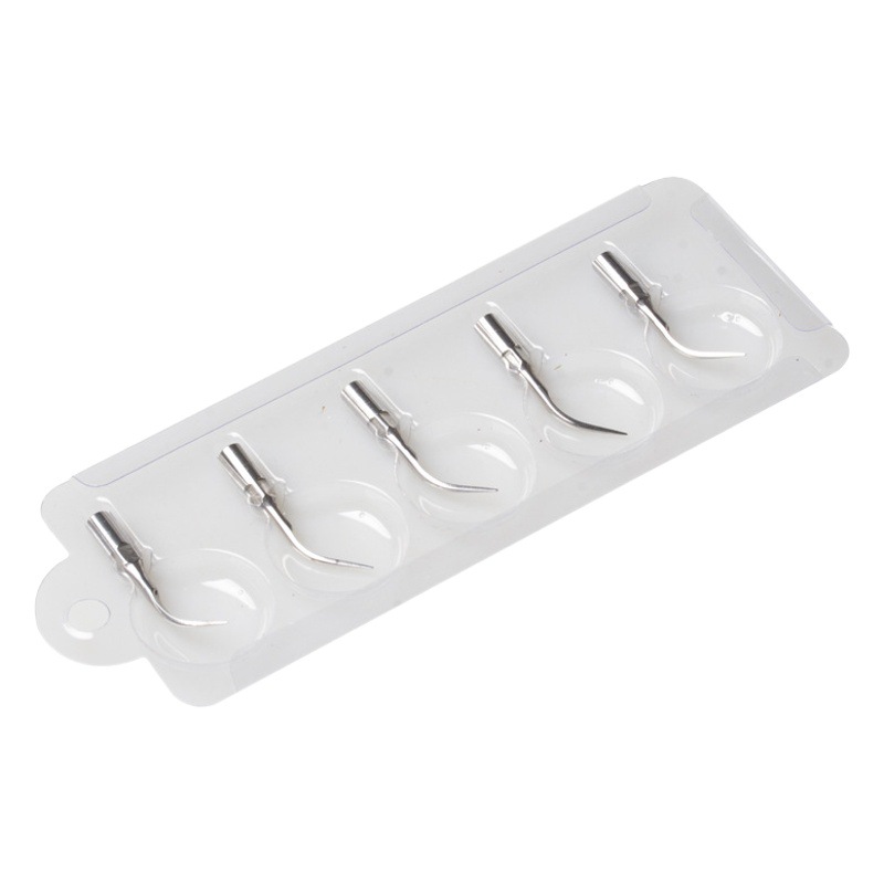 Dental oral material Acero inoxidable diente limpiador cuchillo cabeza mango diente limpiador punta de trabajo quitar cálculo dental