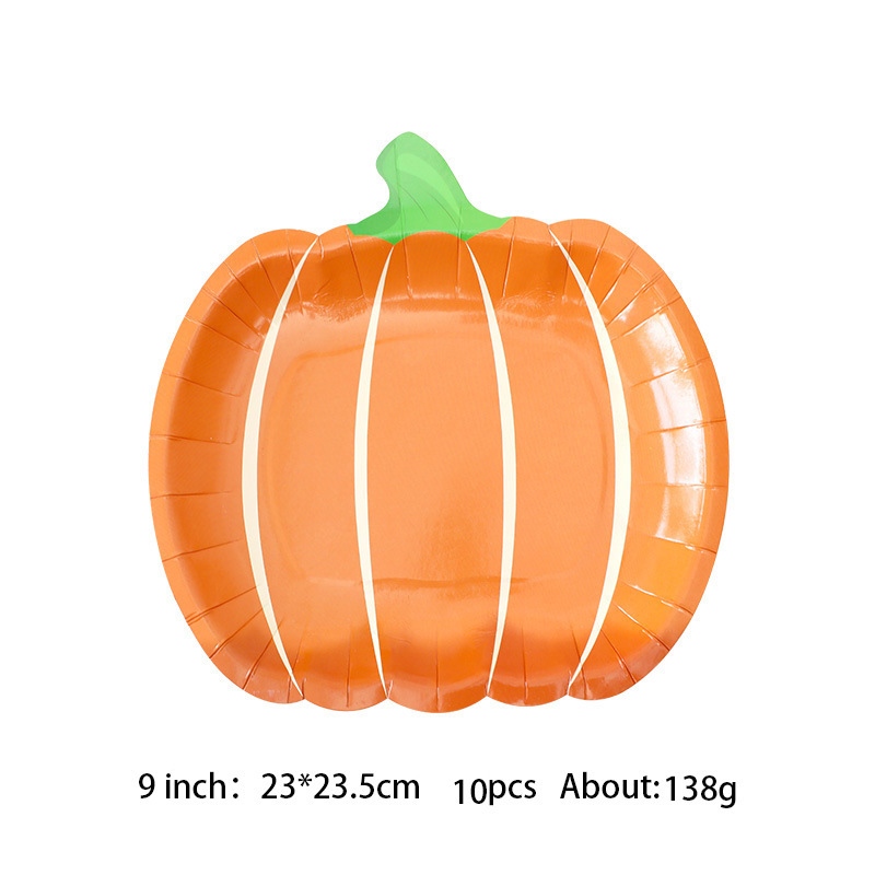 Knife and Fork, Straw, Plate Home Textiles & Decor Type Tableware Event & Party Supplies Thanksgiving Casual Simple Style Pumpkin Party Festival Tableware Tableware Party Supplies