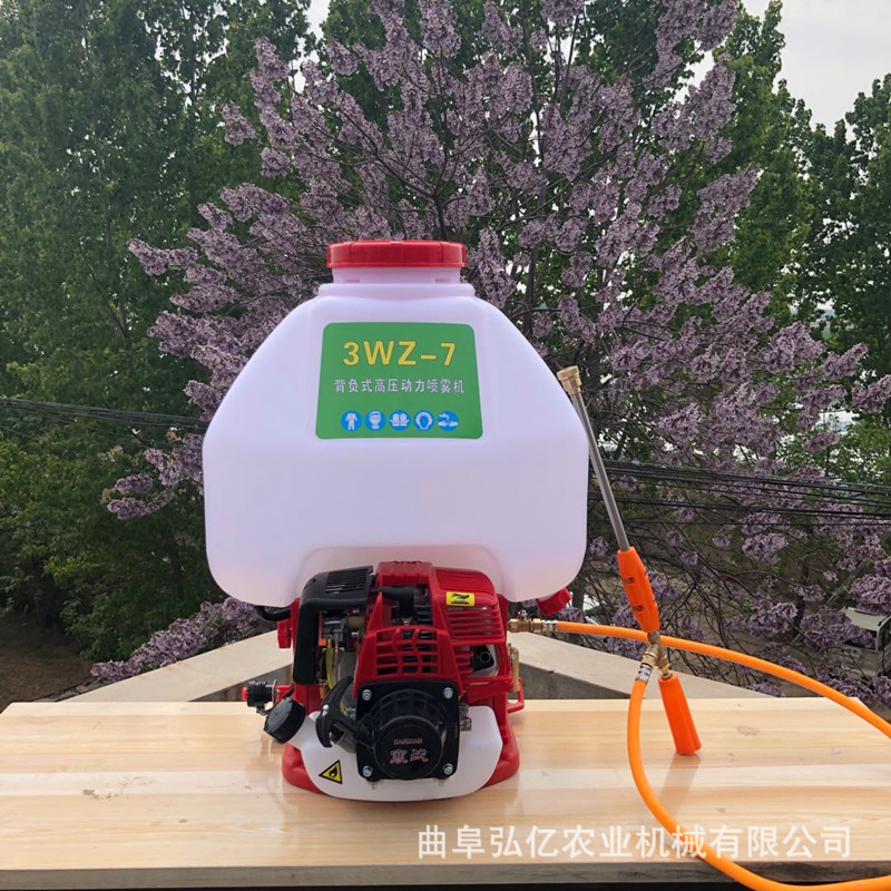 背负式园林打药机桉树高压喷雾机菜园地高效灭虫弥雾机机动喷雾器