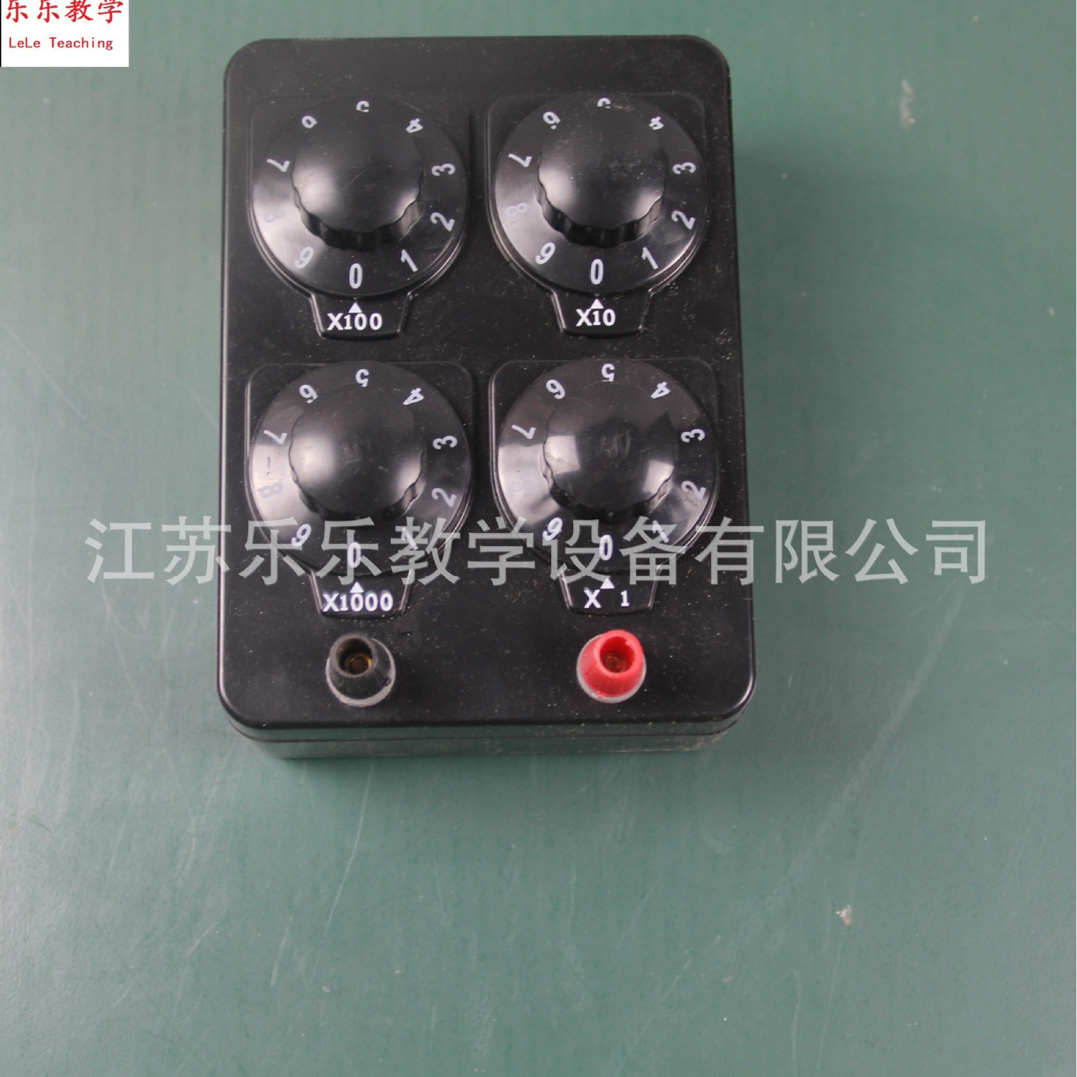 J2362简式电阻箱0--9999欧姆 物理电学实验仪器 教学仪器