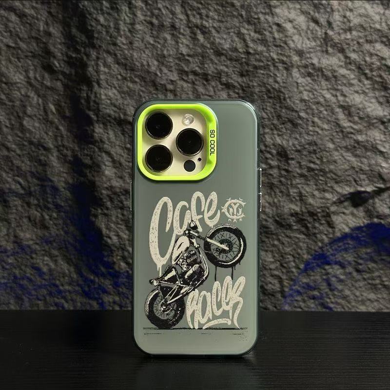 Nueva motocicleta para iPhone 16 funda para teléfono móvil Apple 15promax/14 anti-caída 13pro12 Europa y América 11XR