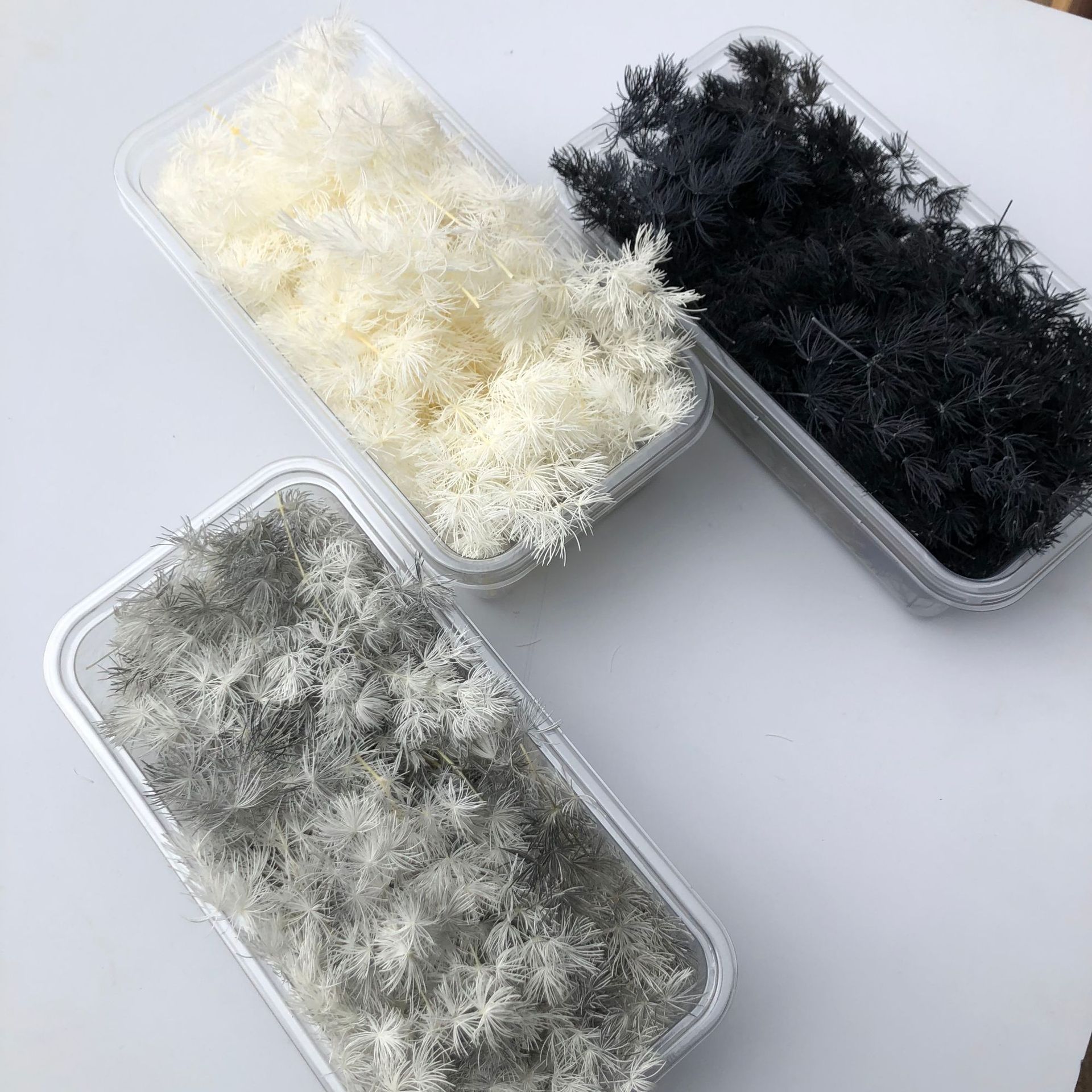 Branche de pin de Penglai éternelle, couvercle en verre, matériel de bricolage, accessoire de décoration florale flottante pour la maison_voghion.com