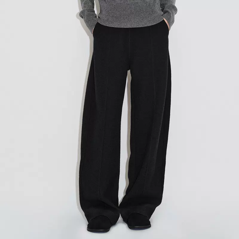 现货冬季神裤廓形香蕉休闲长裤2025高腰直筒裤休闲裤秋冬