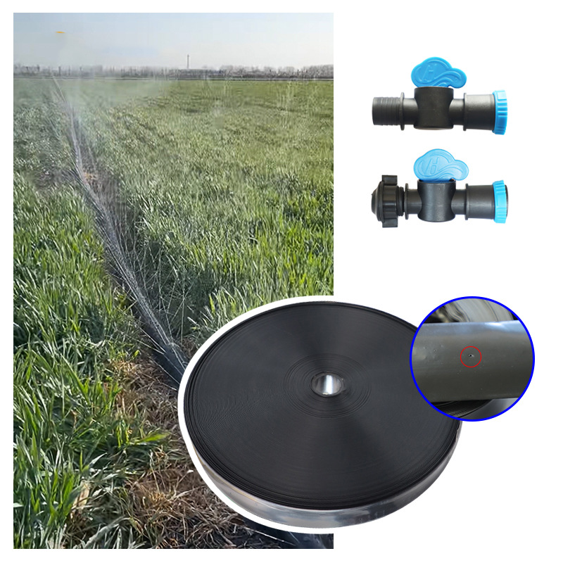 Correa negra agrícola del micro-espray de la correa del micro-espray del PE para el ahorro del agua en invernadero de las tierras de labrantío image 4