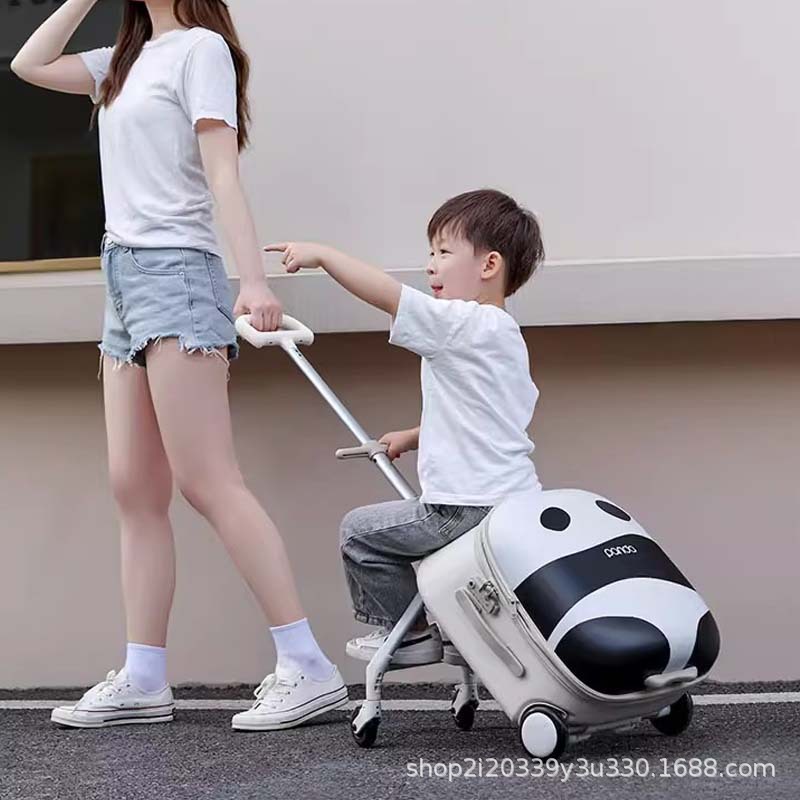 Qbox Kidsren's Suitcase Can Be Used as a Lazy Baby Boy and Girl to Board with Baby and Travel Baby Walking Trolley Case