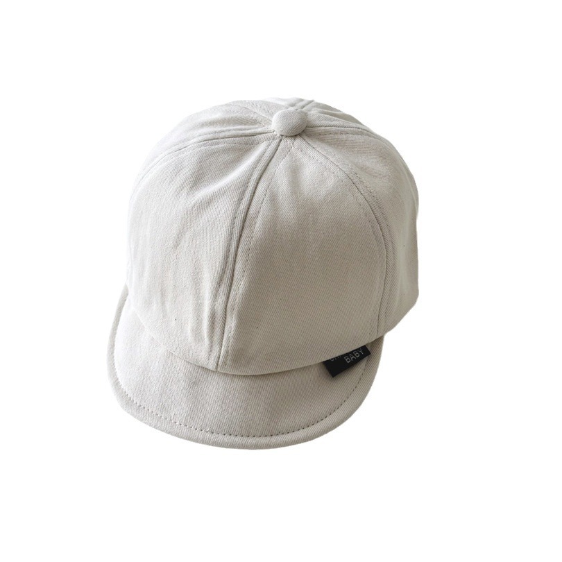 Unisex Baby hat Spring and autumn ins simple soft eaves thin baby cap children's baseball cap_voghion.com