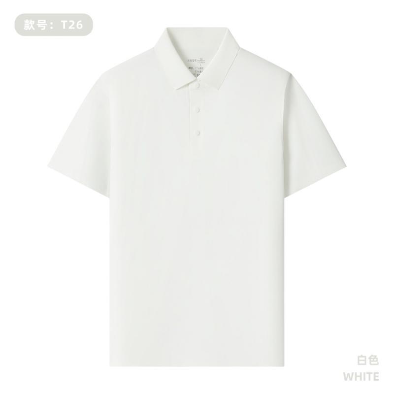 165 gramos de peso ligero todo sin marca de prensado de segundo cuello Polo personalizado LOGO café tienda de té de leche impresión de ropa de trabajo