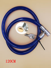 OD59 wholesale ring lock bicycle lock wire lock thin rope thickened steel cable bicycle small glass door lock chain soft