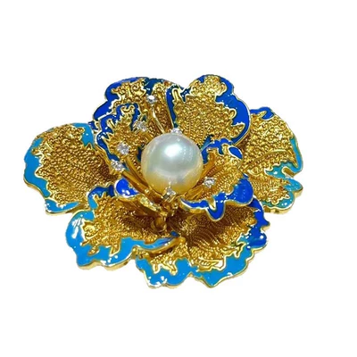 Retro Chinese Style Peony Flower: Yaxa sancaqları
