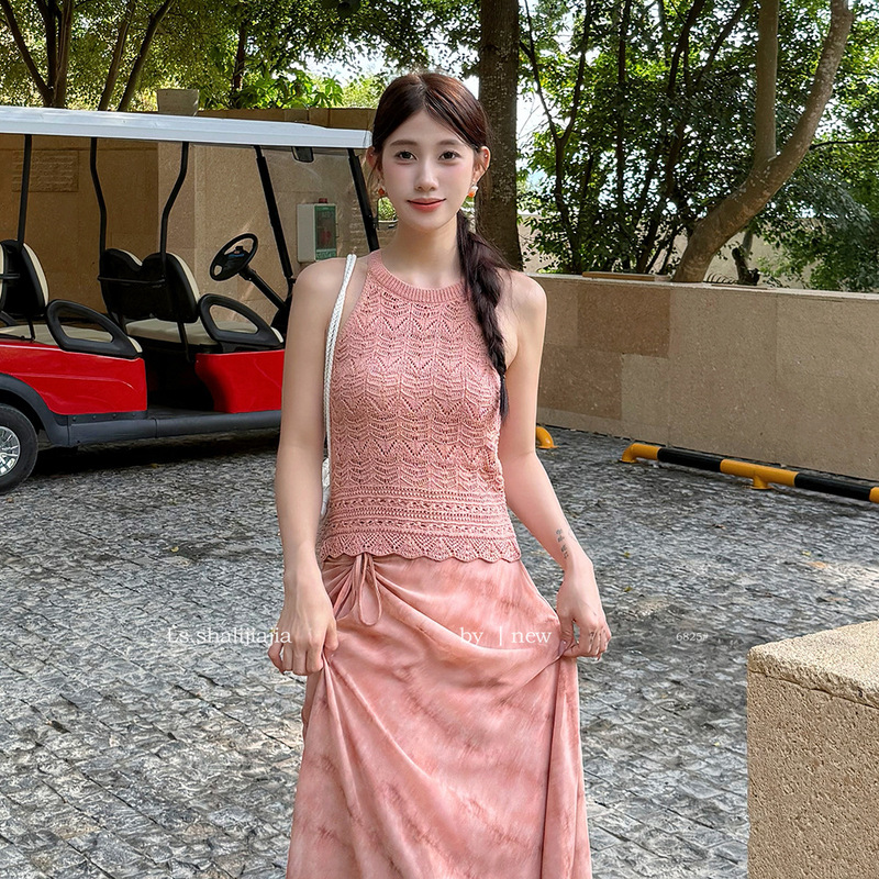 LS優雅気質純色ショートニット小シャツ広州十三行2025夏新作女装6825 #|undefined