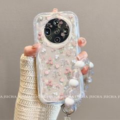 Oppo findx8s携帯電話ケースを適用したハイエンドの新しいfindx8全包携帯電話保護カバーピンクの風鈴花
