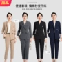 修身教师秋冬双排扣工作服