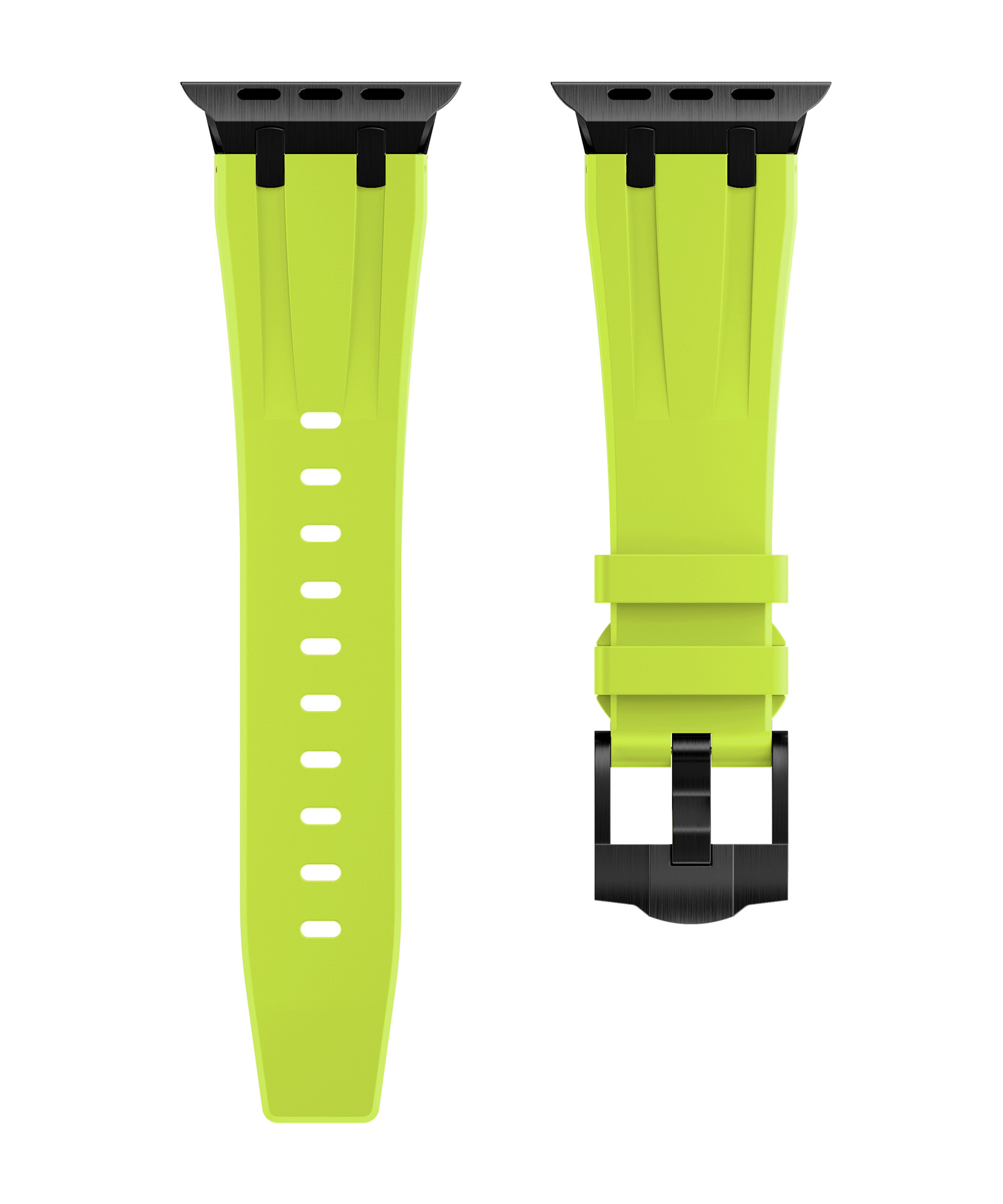 En stock para Apple Watch correa de silicona líquida cabeza de acero inoxidable Ultra Correa