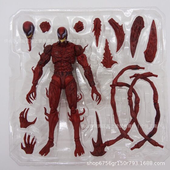 Soul Limit SHF Marvel Movie Venom 2 Slaughter Joint Movable Boxed Figure Hand Model Ornament Toy