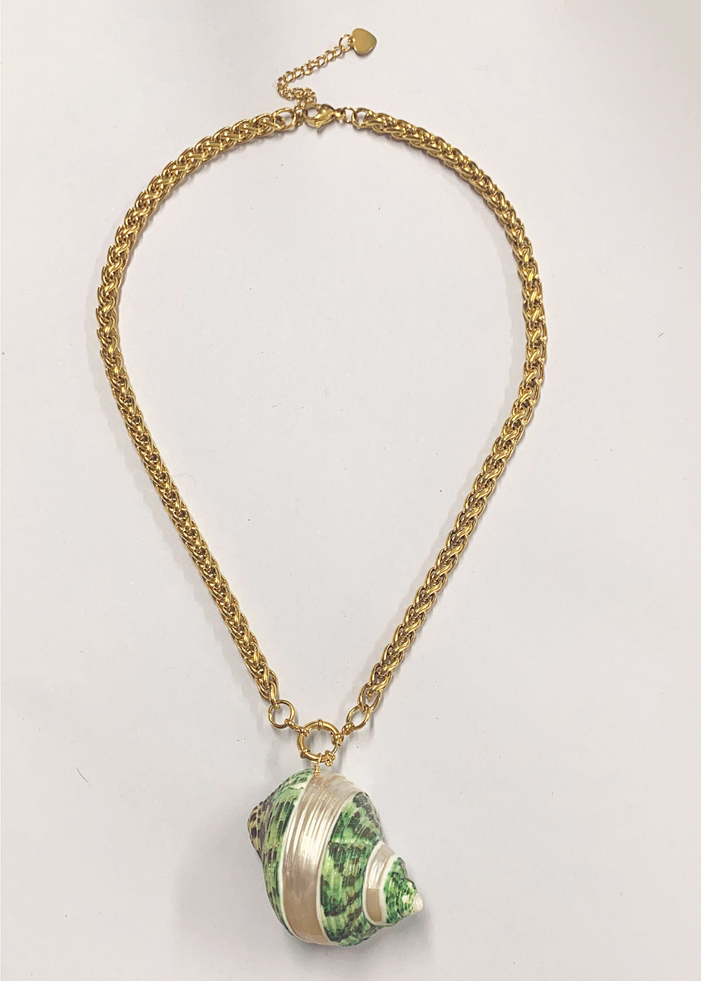 Shell, Titanium Steel Material Casual Beach Shell Shell Titanium Steel Wholesale Pendant Necklace