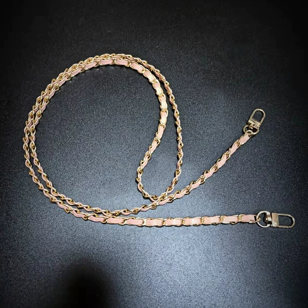 Shoulder bag leather chain-girly pink-57