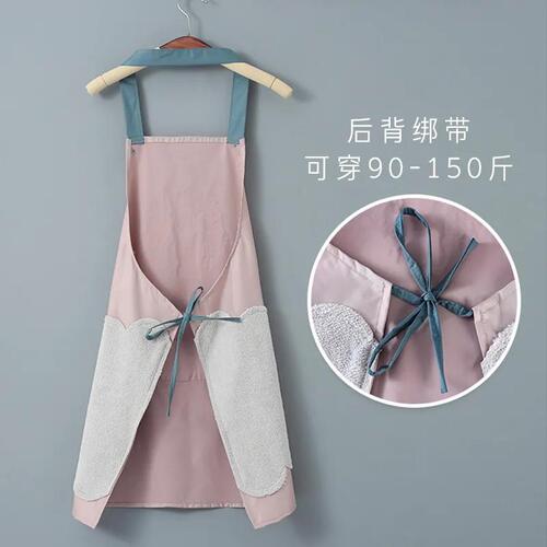 Printable Logo Washable Men Women Waterproof Oil-Proof Apron Waist Cover Home Cooking Stir-Frying Kitchen Cover Overalls Apron