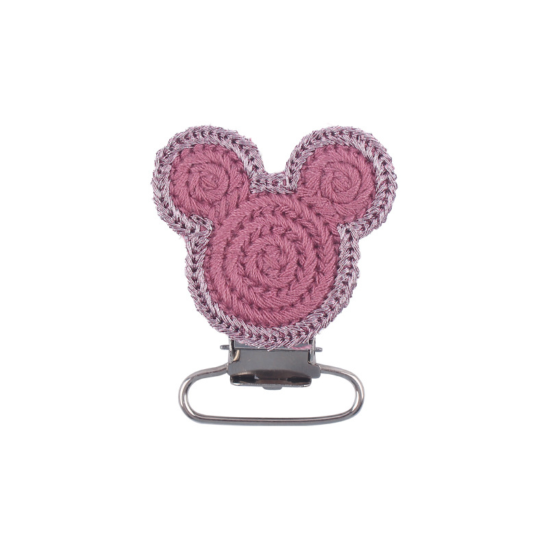 Suministros de bebé nuevo crochet DIY animal chupete clip calmante bebé animal clip chupete anti-gota cadena Accesorios