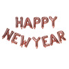 Cross -border 16 -inch Happy New Year New Year's Happy Letter Aluminum Film Balloon Set