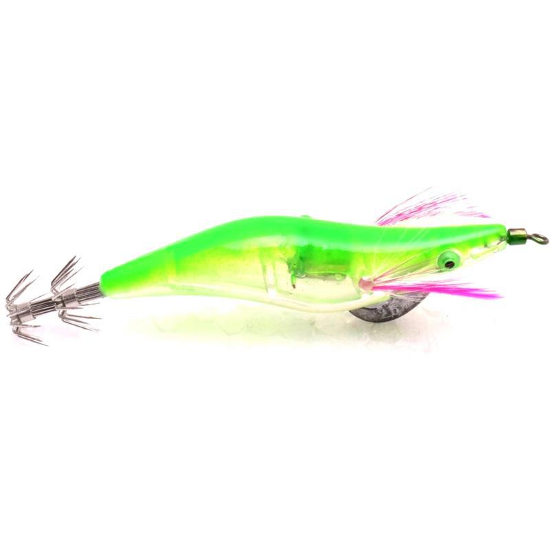 LED electrónico luminoso calamar gancho electrónico camarón de madera Camarón Octopus Hook calamar cebo luminoso Luya cebo luminoso cebo falso